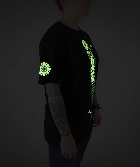 Regular fit Tee - Black / Glow in the Dark Bonji