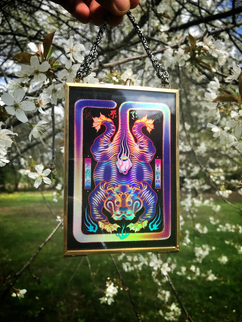 Framed - Tibetan Tiger (Holographic)