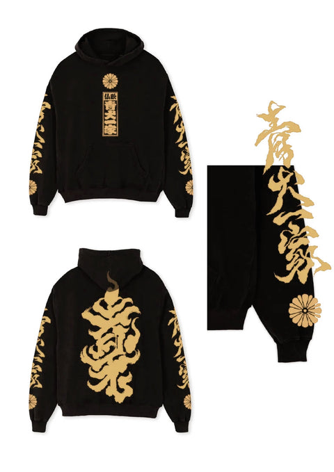 Crew Hoodie (Black / Gold)