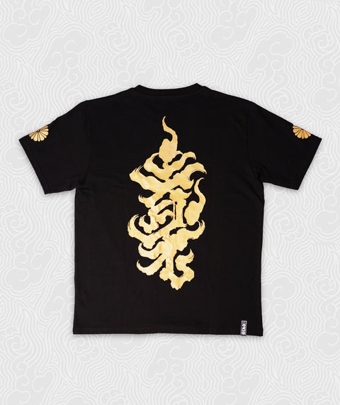 Regular fit Tee - Black / Gold Bonji