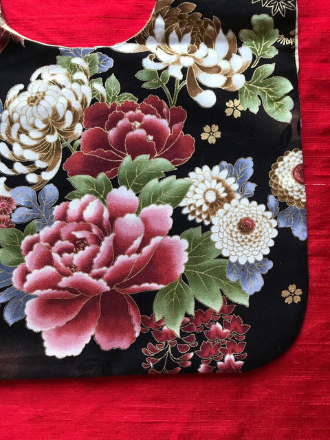 Sac Tokyo, Motifs Kikko, grosses fleurs de chrysanthèmes et de pivoines