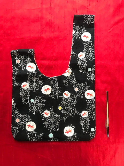 Sac Tokyo, Motifs petits poissons rouges et Asanoha