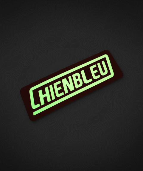 Sticker (1) Chienbleu logobox (Glow in the Dark)